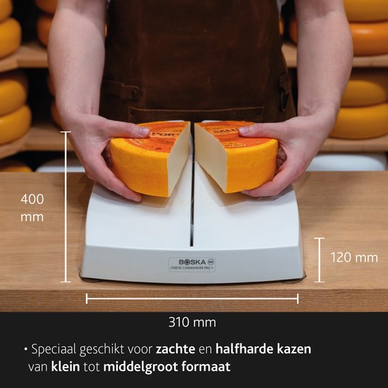 BOSKA Cheese Commander PRO+ - Trancheur de fromage - Trancheur professionnel pour fromage à pâte molle - Outil de comptoir - 320x400x125 mm