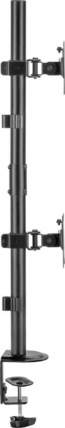 Support de moniteur 2 écrans l'un sur l'autre - bras de moniteur 2 écrans