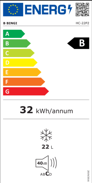 Mini-réfrigérateur de voiture Bingi 22 L - Compresseur - 12 V/24 V/230 V - de -18 °C à 15 °C