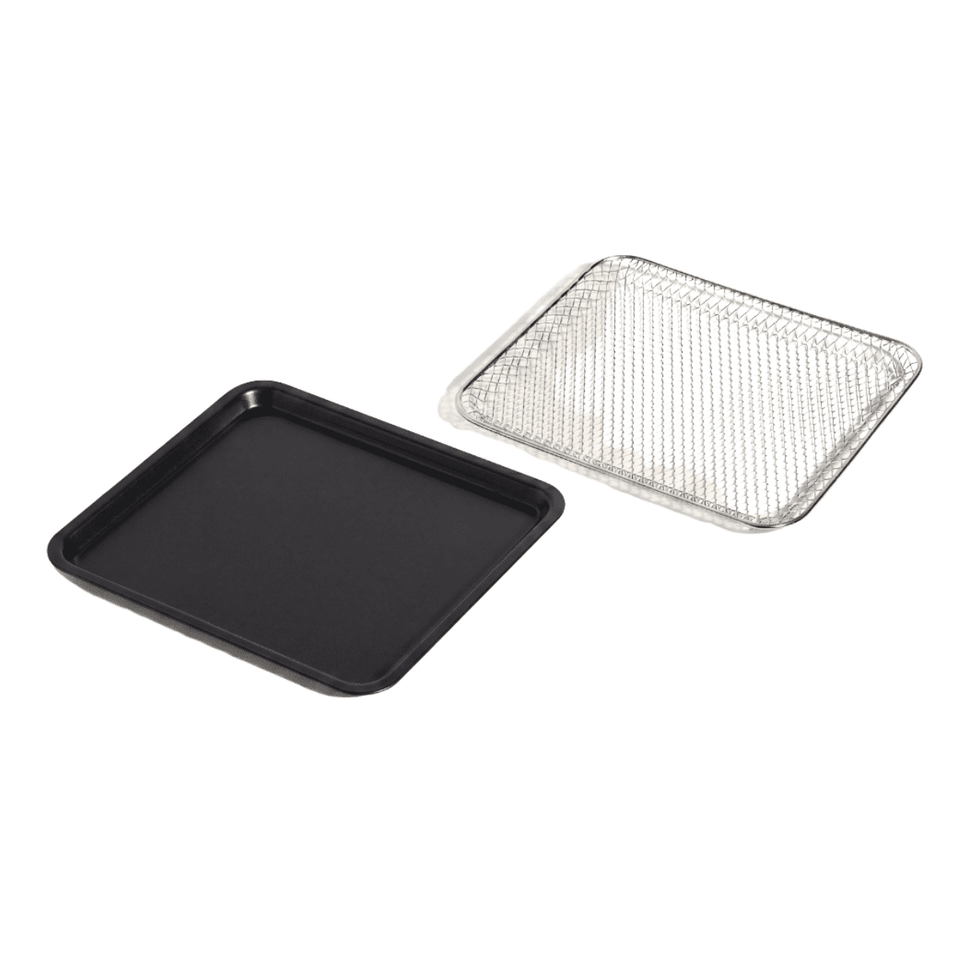 Ensemble d'accessoires de cuisine Safecourt pour le Poweroven - Plaque de cuisson et panier pour friteuse à air chaud