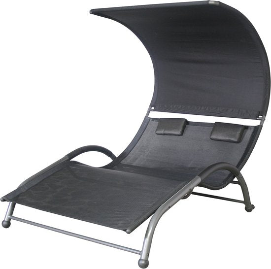 SenS-Line - Cuba chaise longue 2 places - Noir