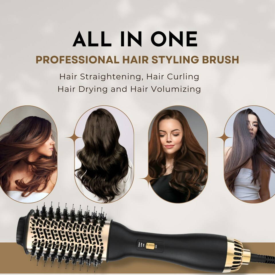 Brosse coiffante - ERTH beauty - Brosse professionnelle tout-en-un