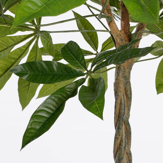 sMica Decoration Plante Artificielle Pachira - H80 x Ø60 cm - Vert