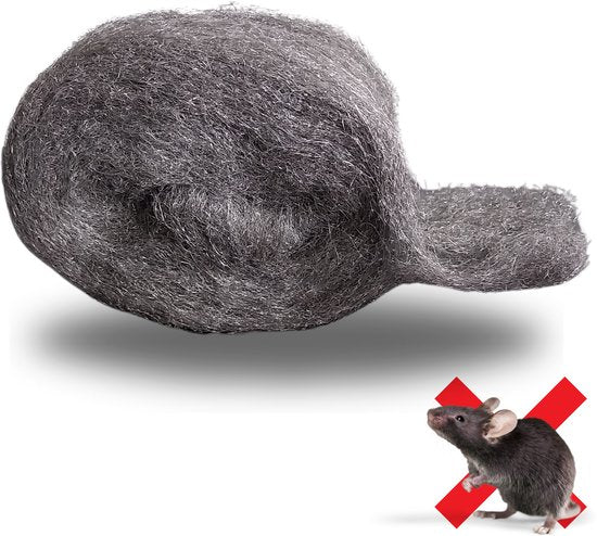 Steelwool Mice Premium Mice Steelwool - 3,5 Meter - 210 Gram - Mouse Mesh - Mouse Repellent - Incl. Scissors