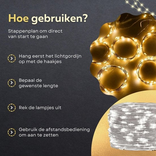 Rideau Lumineux LED pour les Fêtes - Giftmas - Guirlande Lumineuse de Noël pour Usage Intérieur et Extérieur - Télécommande Incluse - 300 LED - 3x3m
