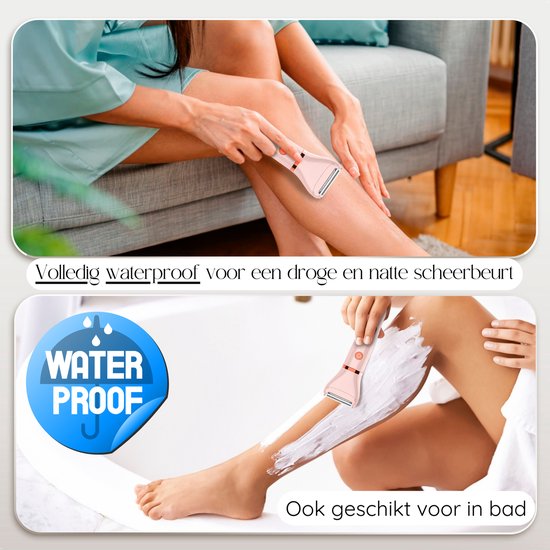 Rasoir féminin 2 en 1 avec écran - Visage - Aisselles - Jambes - Maillot - Sansbeauté® - Rasoir féminin - Epilation visage femme - Tondeuse femme - Rasoir bikini - Rechargeable par USB