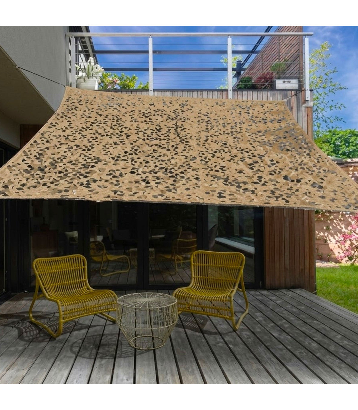Toile d'ombrage en polyester - Beige - 200 x 300 cm