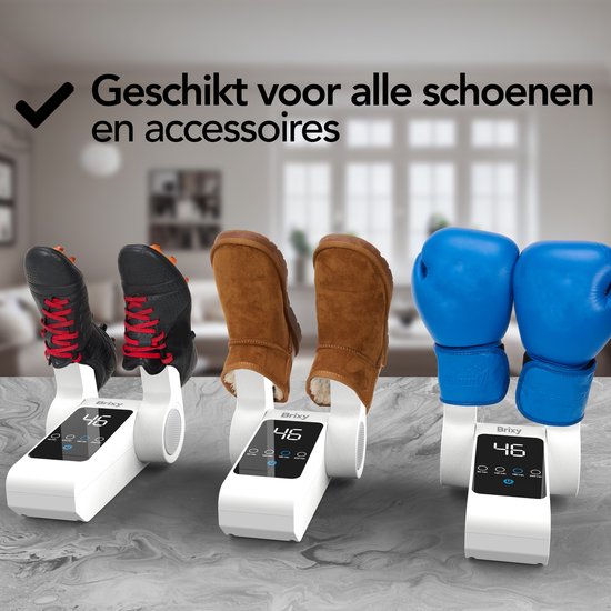 Brixy Shoe Dryer & Shoe Freshener - Ozone - Fonction de séchage - Shoe Dryer Fresh - Sèche-chaussures - Blanc