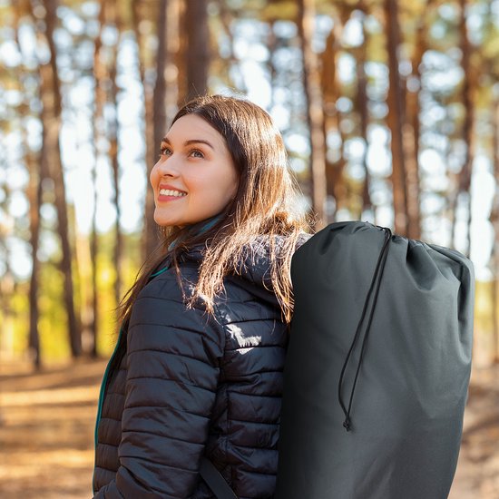 TRVLMORE Chaise de camping - XL - Pliable - Sac de transport inclus - Chaise de camping - Chaise papillon - Capacité de charge 150 kg - Gris