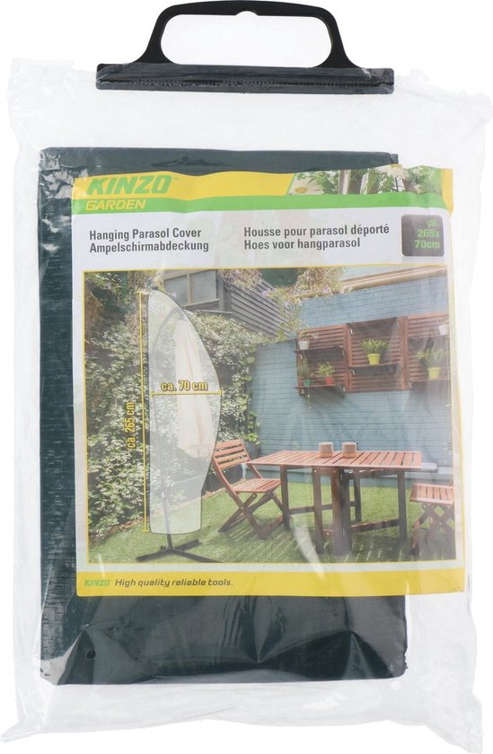Kinzo Garden housse de parasol - 265 x 70 cm - pour parasol suspendu - polyester