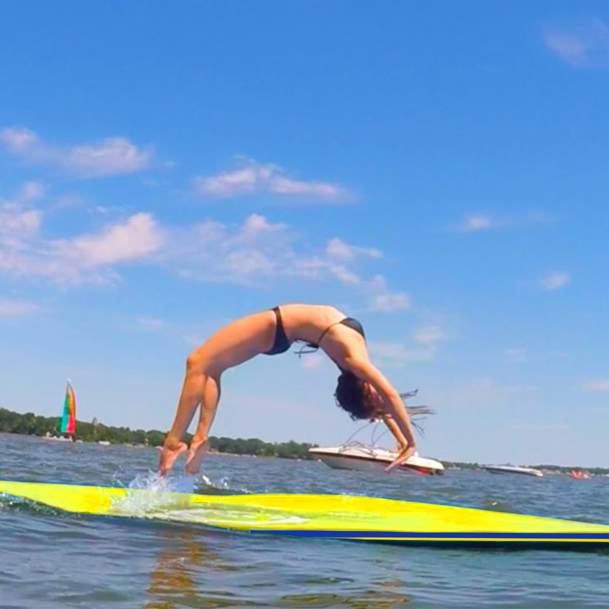 Coast Floating Mat - Radeau flottant - 270 x 180cm - Jaune - Jusqu'à 300kg