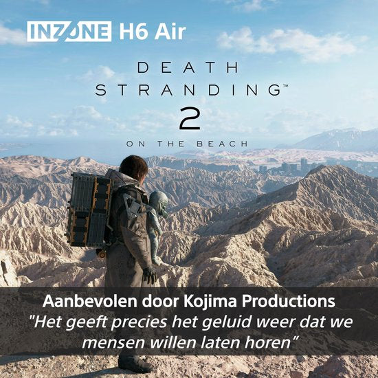 Casque Sony INZONE H6 Air filaire à arceau pour jeux vidéo, noir