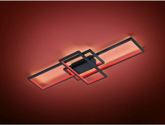 TRIO THIAGO - Plafonnier - Anthracite - avec 1 ampoule SMD 36 W - Interrupteur sur le cordon - Orientable - FLEX - Connect