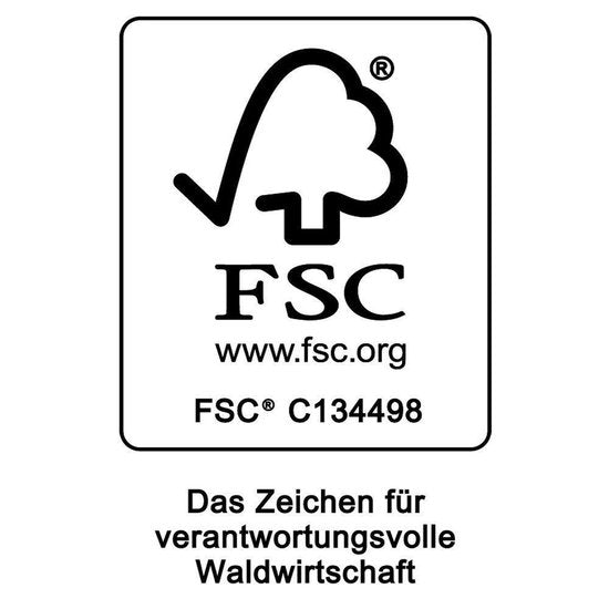 Banc de jardin 2 places Casaria - Certifié FSC® - 120x90x55 cm Marron