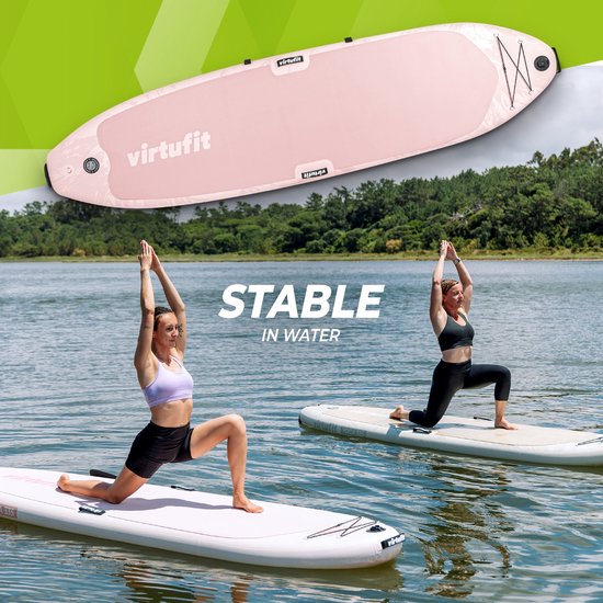 Planche de SUP gonflable VirtuFit Ocean 275 cm - Poids max. 150 kg - Kit complet - Pompe, pagaie, sac de transport, accessoires et support GoPro inclus - Planche de Stand Up Paddle - Orange