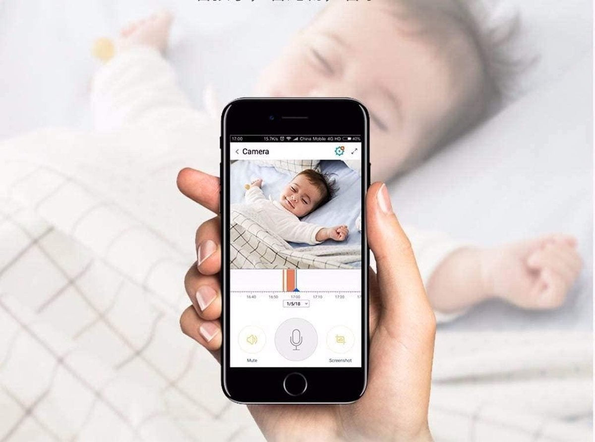 Fuegobird Indoor IP Camera - 1080P - Caméra de sécurité - Caméra pour animaux - Caméra pour bébés - Compatible avec 2.4G/5G WIFI - Détection de mouvement et de son - Fonctionne avec l'application - Blanc
