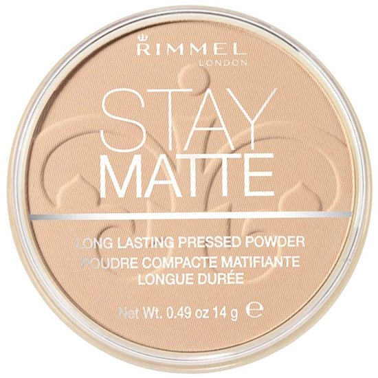 Poudre compacte Stay Matte de Rimmel London - Beige soyeux - Beige