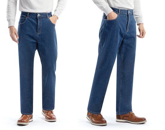 Milanoro - Jean stylé pour homme - Bleu foncé - L38 - L30
