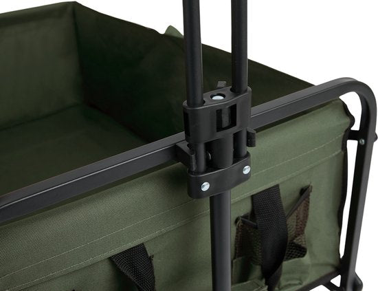 909 Chariot d'extérieur - Pliable - Capacité de charge maximale 80 KG - 100x57x99cm - Vert