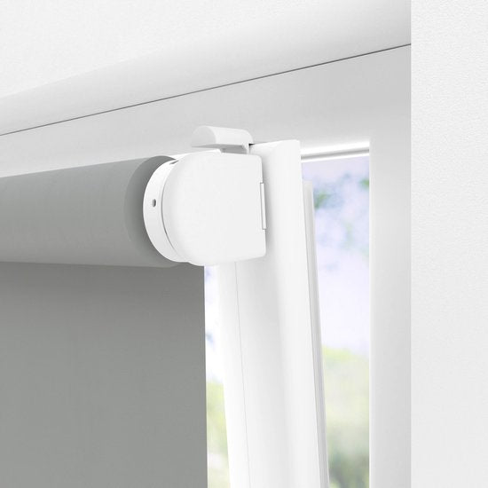 VONROC SMART BLINDS - Store électrique - Extension - 90 x 190 - Gris - Sans télécommande ni câble de chargement