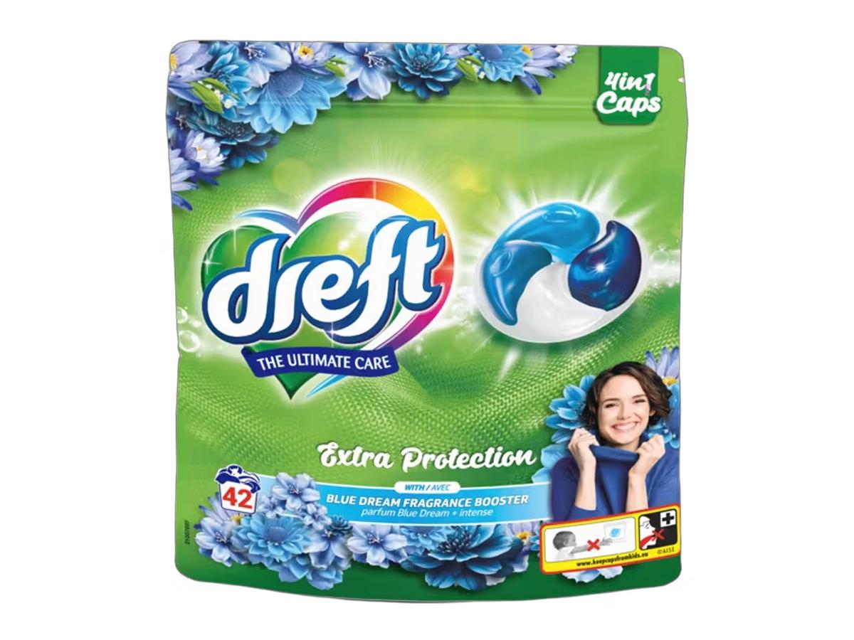 Capsules de lessive Dreft Blue Dream - Formule 4 en 1 - 42 capsules - 84 ml par capsule