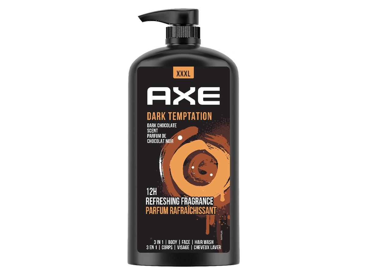 Gel douche Axe Dark Temptation - 3 x 1 litre - Rafraîchissement intense