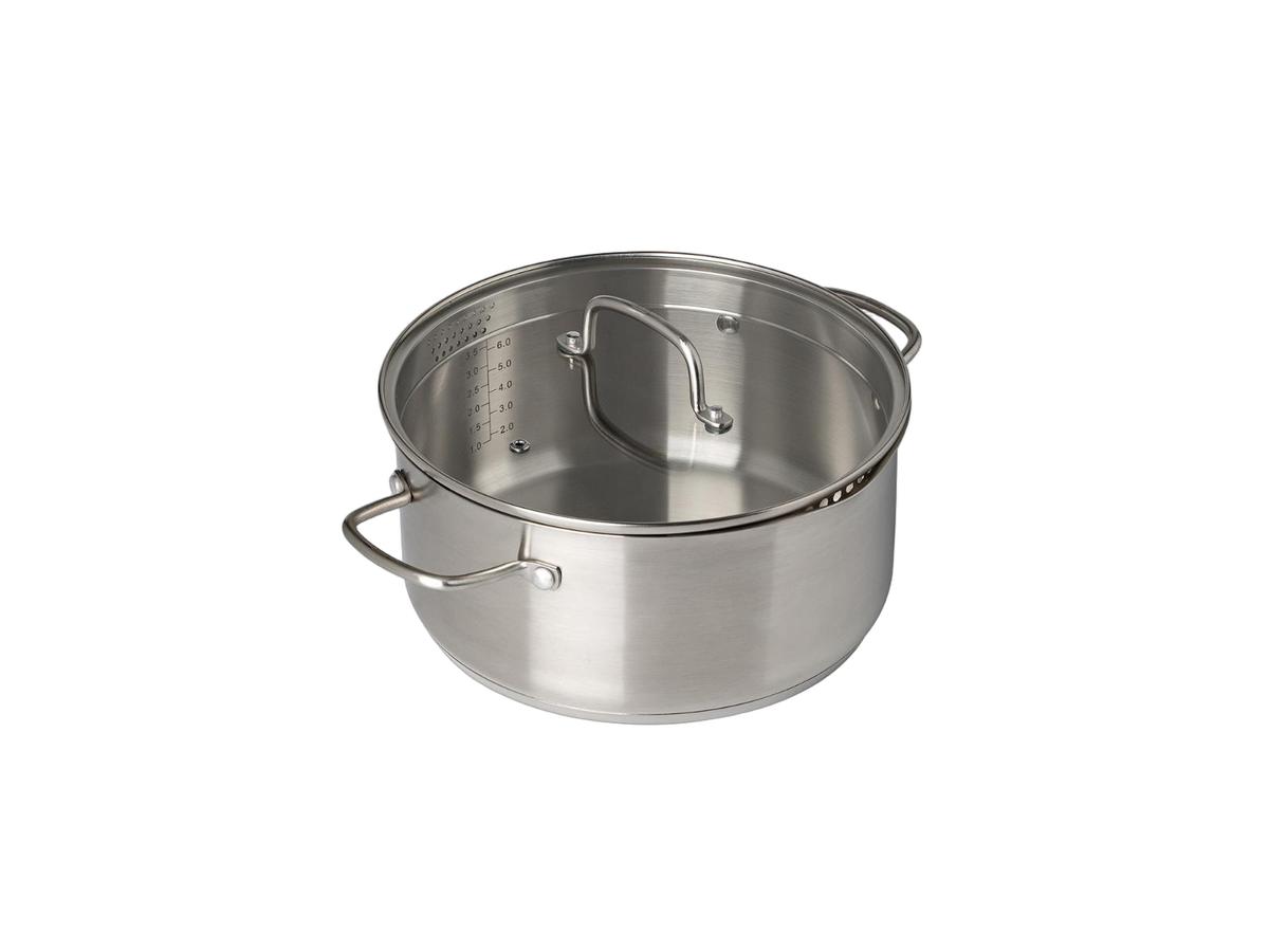 Casserole Pyrex Infinity avec couvercle - Ø 24 cm - capacité 4 litres - transparente