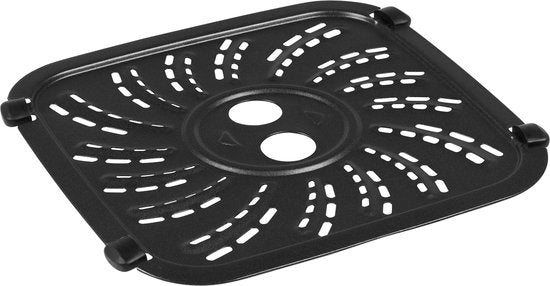 Princess Friteuse à air numérique 182238 - Inclut une grille réglable en hauteur - Grande capacité 4 litres - Noire - Écran tactile numérique - 8 programmes automatiques