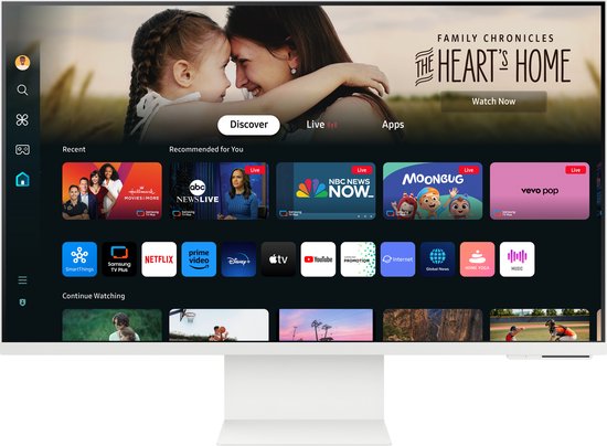 Samsung Smart M8 LS32DM801UUXEN - Écran intelligent 4K - Apple AirPlay - Tizen - Wi-Fi - 32 pouces