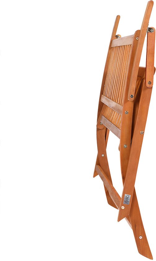 Banc de jardin 2 places Casaria - Certifié FSC® - 120x90x55 cm Marron
