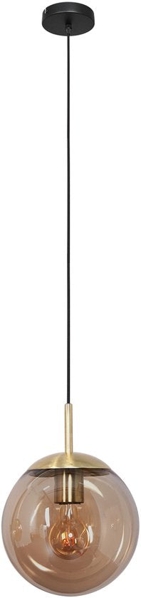 Steinhauer - lampe suspendue - Bollique LED - ambre - verre métal - Ø 25cm - E27 - 3497ME