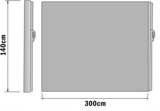 Brise-vent de terrasse - extensible - 300 x 150 cm - coupe-vent - Balcon - Jardin - Camping