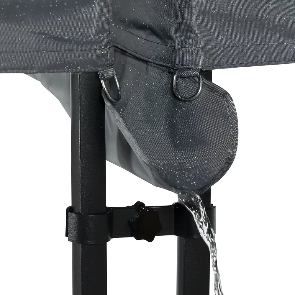 Système d'assemblage VONROC pour tente de réception Premium 3 x 4,5 m - Gouttières / Raccords de parois latérales - Gris