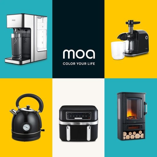 MOA Poêle électrique - Cheminée d'ambiance - Emplacement pour bois décoratif - EFS183C