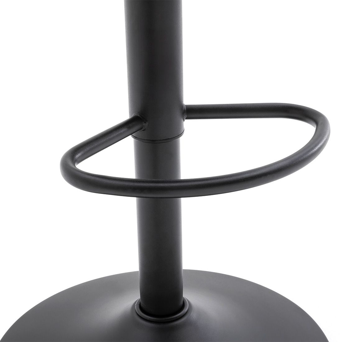 Action Living Tabouret de bar - velours - réglable - pivotant - jaune curry