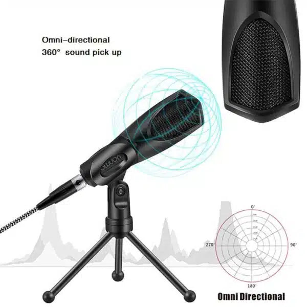 Yanmai Gaming Microphone - Filaire - 50hz - 4.8x2.8x15.4cm - Noir