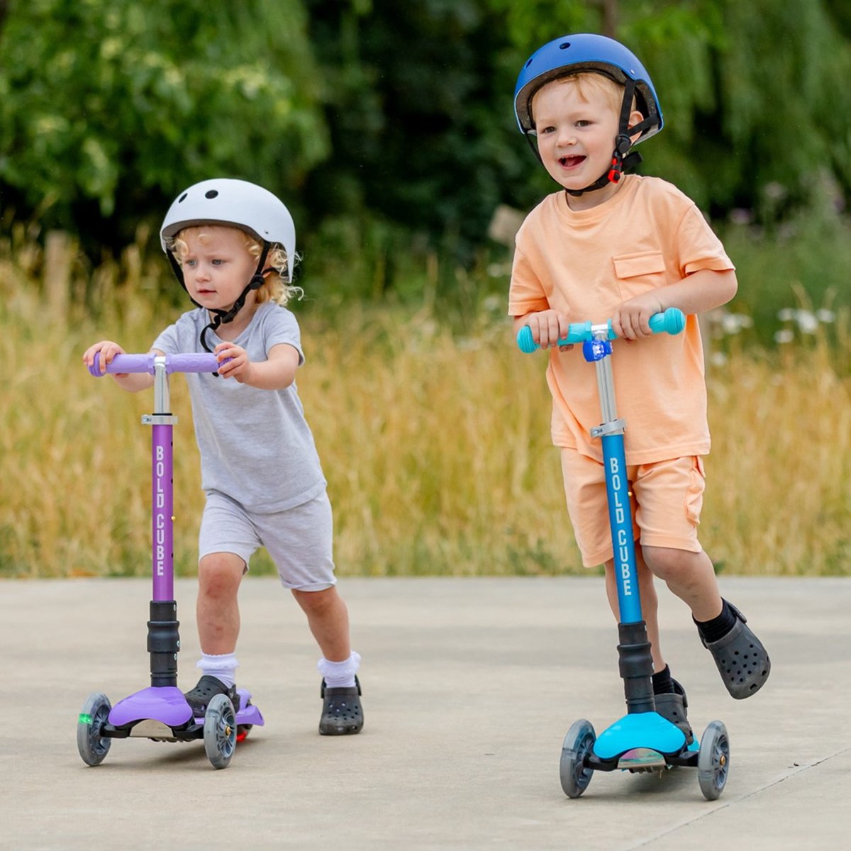 Scooter 3 roues pour enfants Boldcube - Licorne violette - 2-8 ans