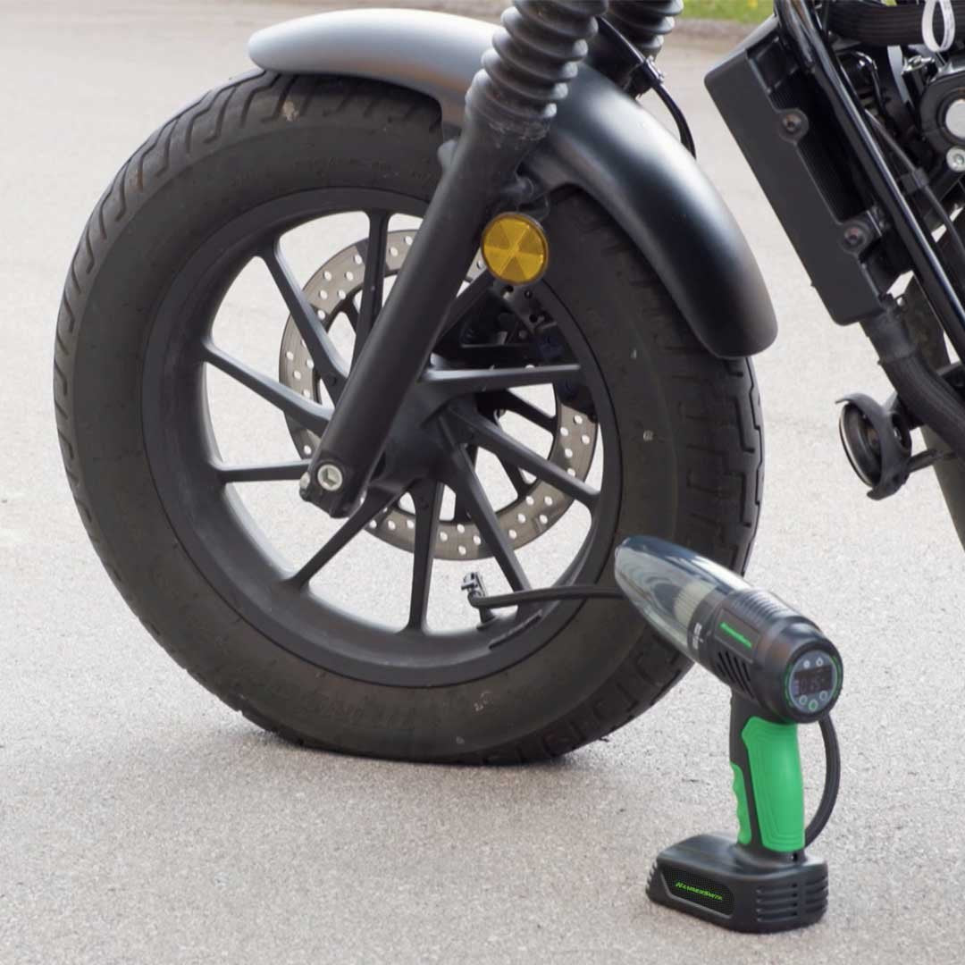 Aspirateur à main sans fil et compresseur d'air Hammersmith AirStorm - 5 préréglages - Arrêt automatique - Écran LED
