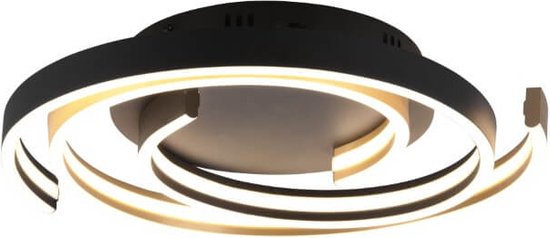 Plafonnier dimmable Caya or et noir - 641910208