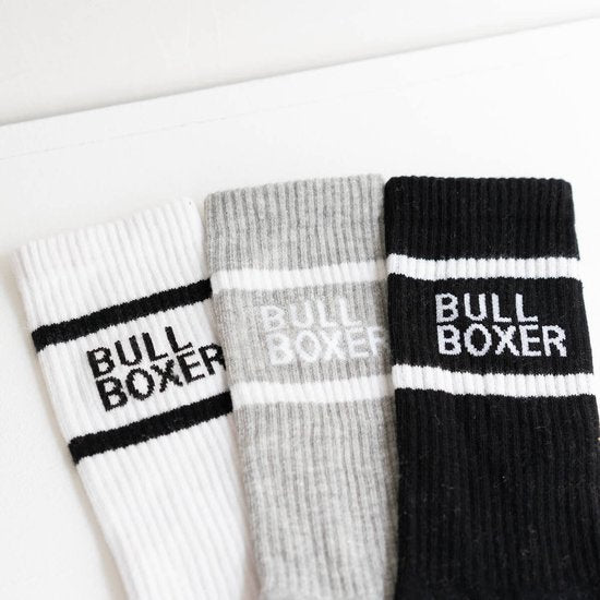 Bullboxer - Chaussettes - Hommes - Blanc - Noir - Gris - 39 - 42 - Chaussettes