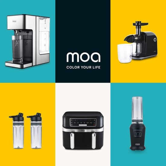 MOA Blender To Go MBC10 avec gobelets supplémentaires - Gobelets To Go - 2 gobelets en tritan de 600 ml chacun - MBC10