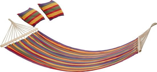 tectake - Hamac 2 personnes Eden à rayures colorées - 403568