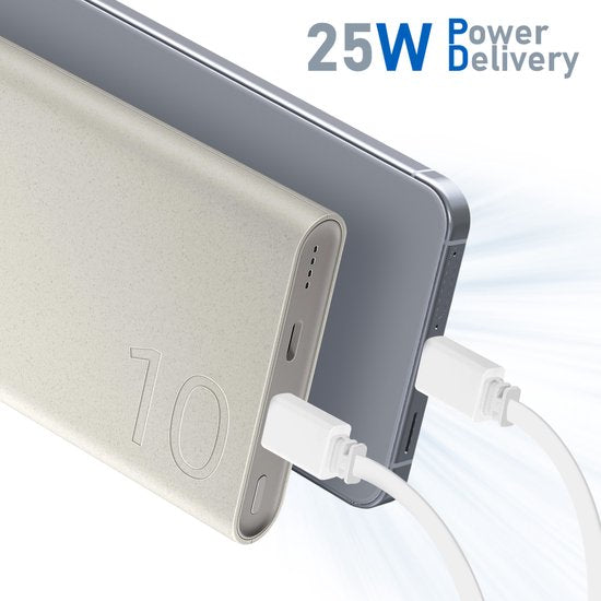 Samsung Quick Charger Duo Powerbank - 25W - USB-C - 10 000 mAh - Beige