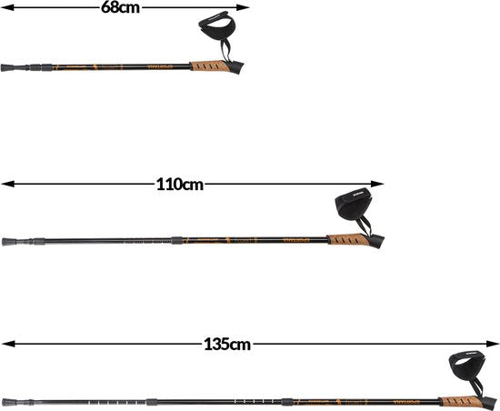 Bâtons de marche nordique Deuba Sportana - orange