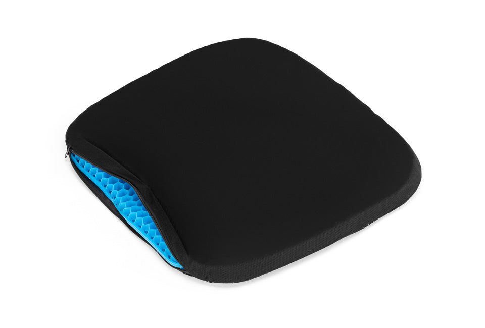 Coussin en gel confortable Wellhealth - adapté à toutes les chaises - Noir