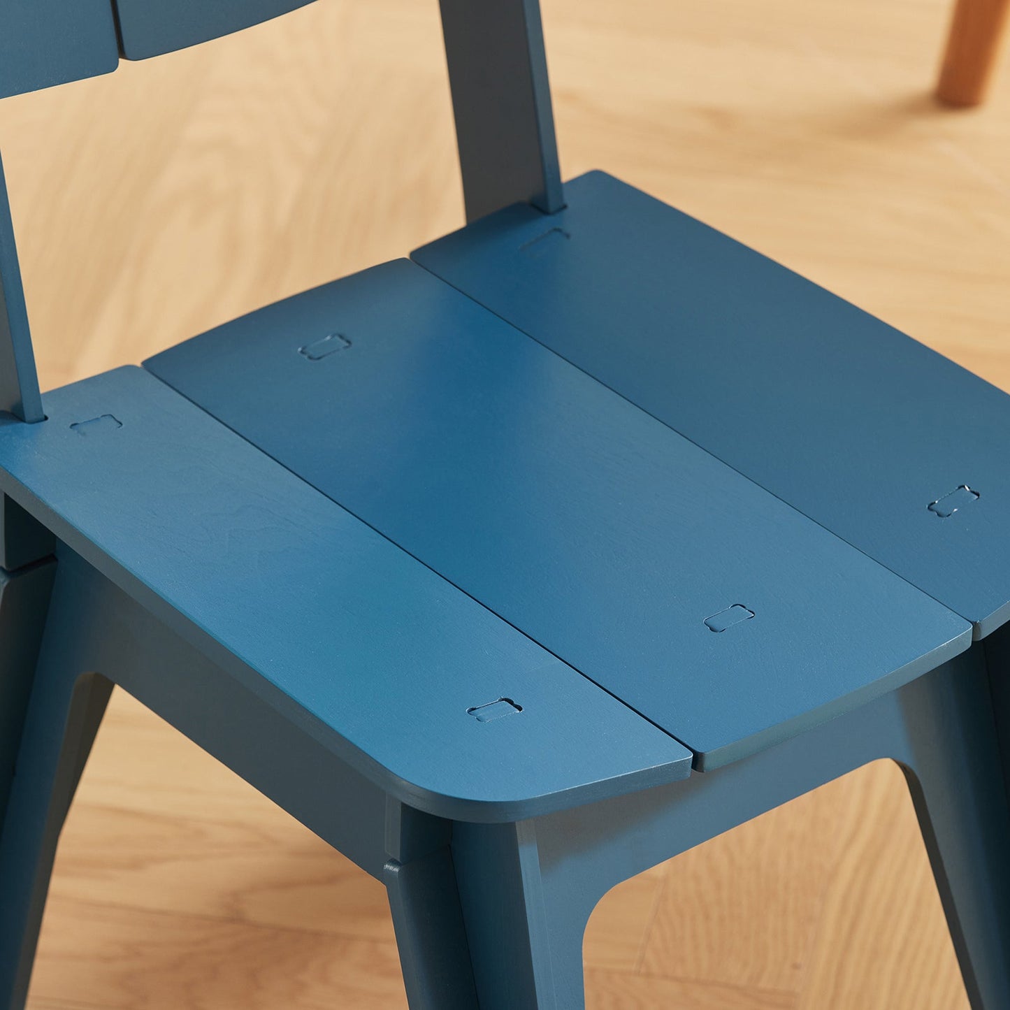 SoBuy HFST01-B Ergonomic Design Chair - Chaise de bureau et de salle à manger en bois bleu
