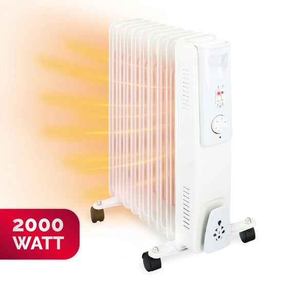 Radiateur électrique à huile Alpina avec Protection contre la surchauffe 9 pales