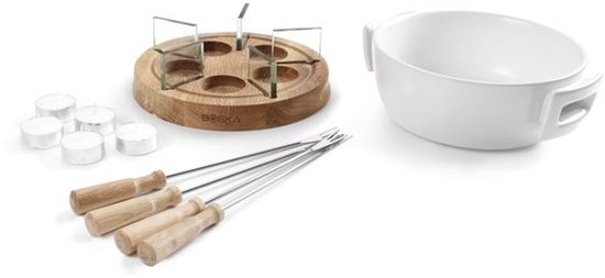 Fondue aux chandelles Boska Twinkle - Pour fondue au fromage de 1 200 g - 1,6 litre