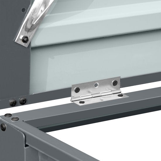 AXI Owen - Abri métallique pour conteneur, couleur anthracite - Abri pour 1 conteneur à déchets – Capacité max. 240 L – Bonne ventilation