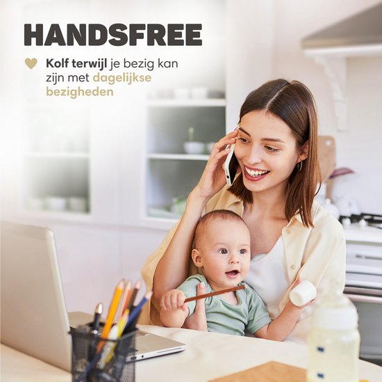 Vulpes Goods® BabyCare - Tire-lait électrique sans fil - mains libres et portable - sans BPA - 30 sachets de conservation du lait maternel, informations sur l'allaitement, sac de voyage et réducteurs de bouclier mammaire inclus - version PRO